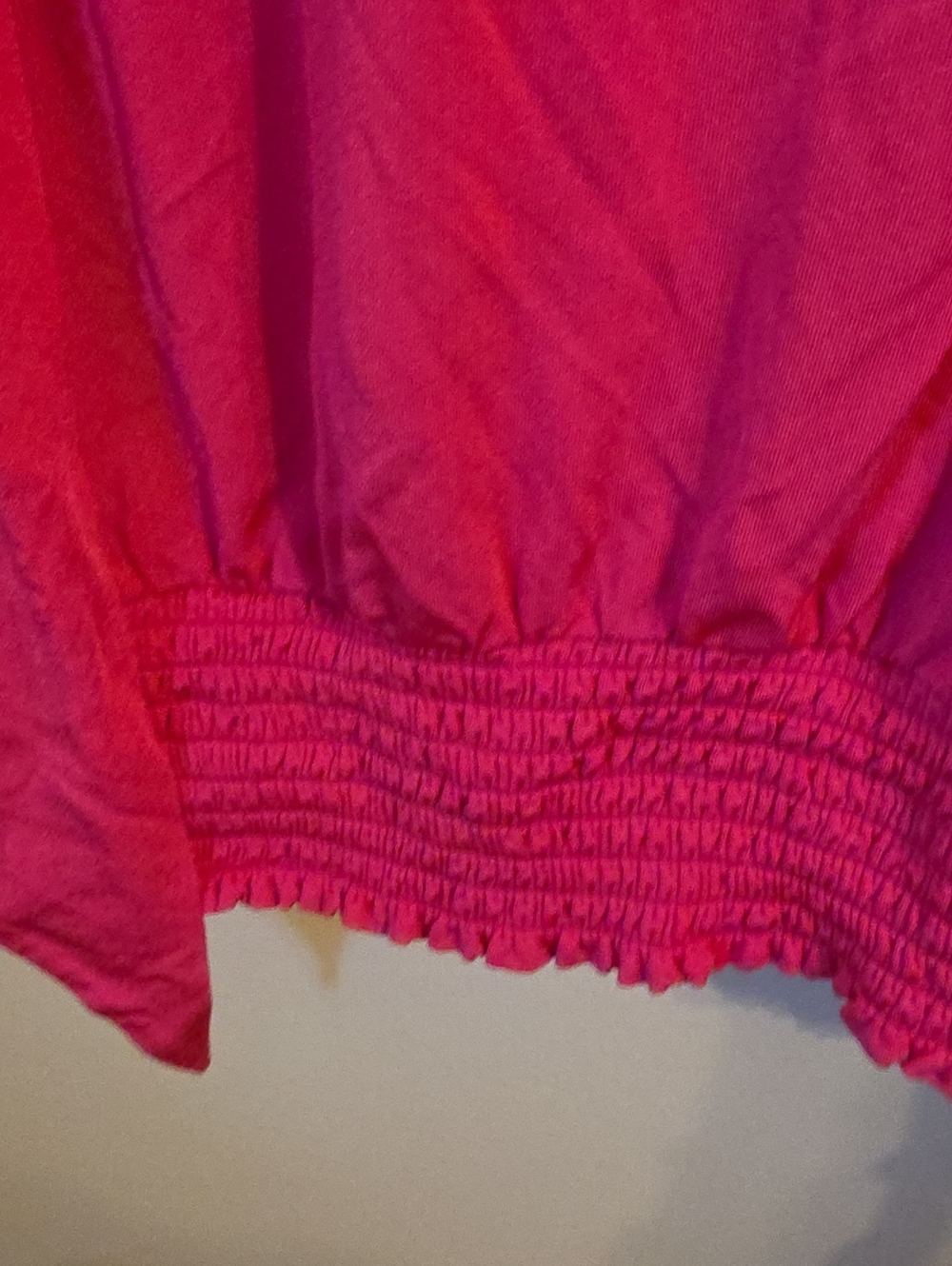 Anthropologie Hot Pink Tie Neck Sleevless  Blouse. In EUC - Picture 5 of 7